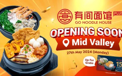 GO Noodle House Plus will be opened on 27th May at Mid Valley KL! 🙌🏻